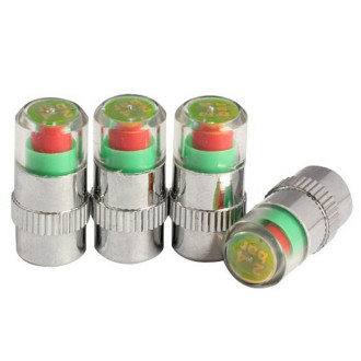 Tutup Pentil Ban Indikator Tekanan Angin Mobil-Motor-4pcs